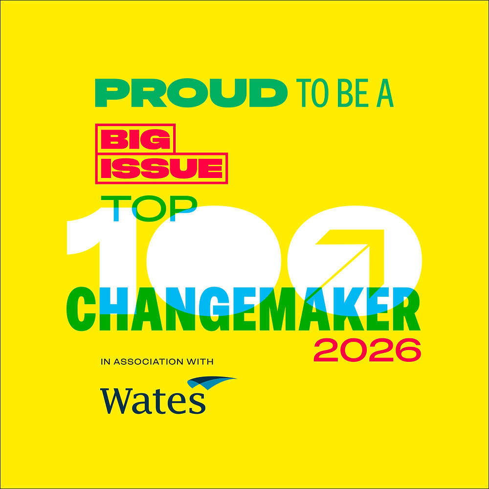 Big Issue Changemaker 100 badge