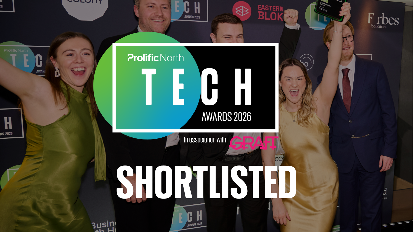 Prolific North Tech Awards 2026 Shortlisted graphic